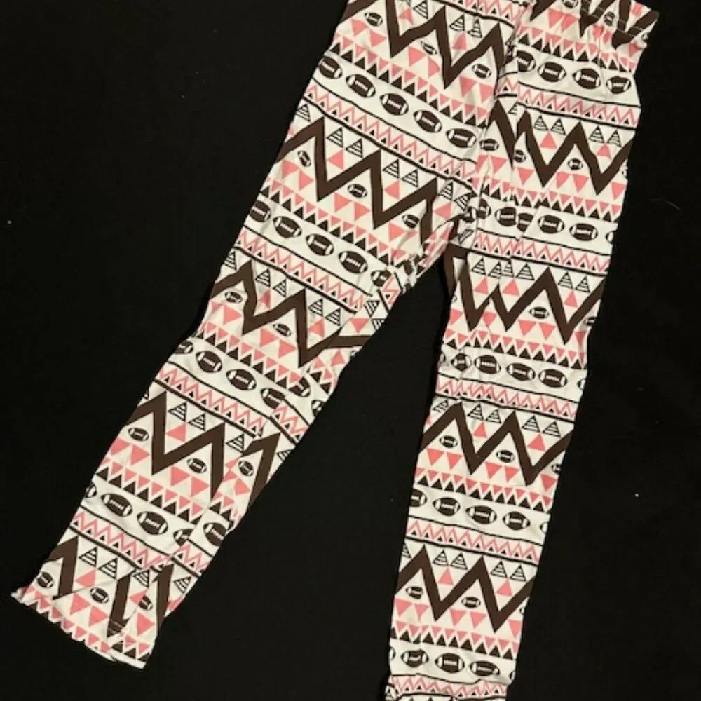 ***** Pink & Brown Football 3 pc Set  1235M  Medium 3T  NWT Boutique